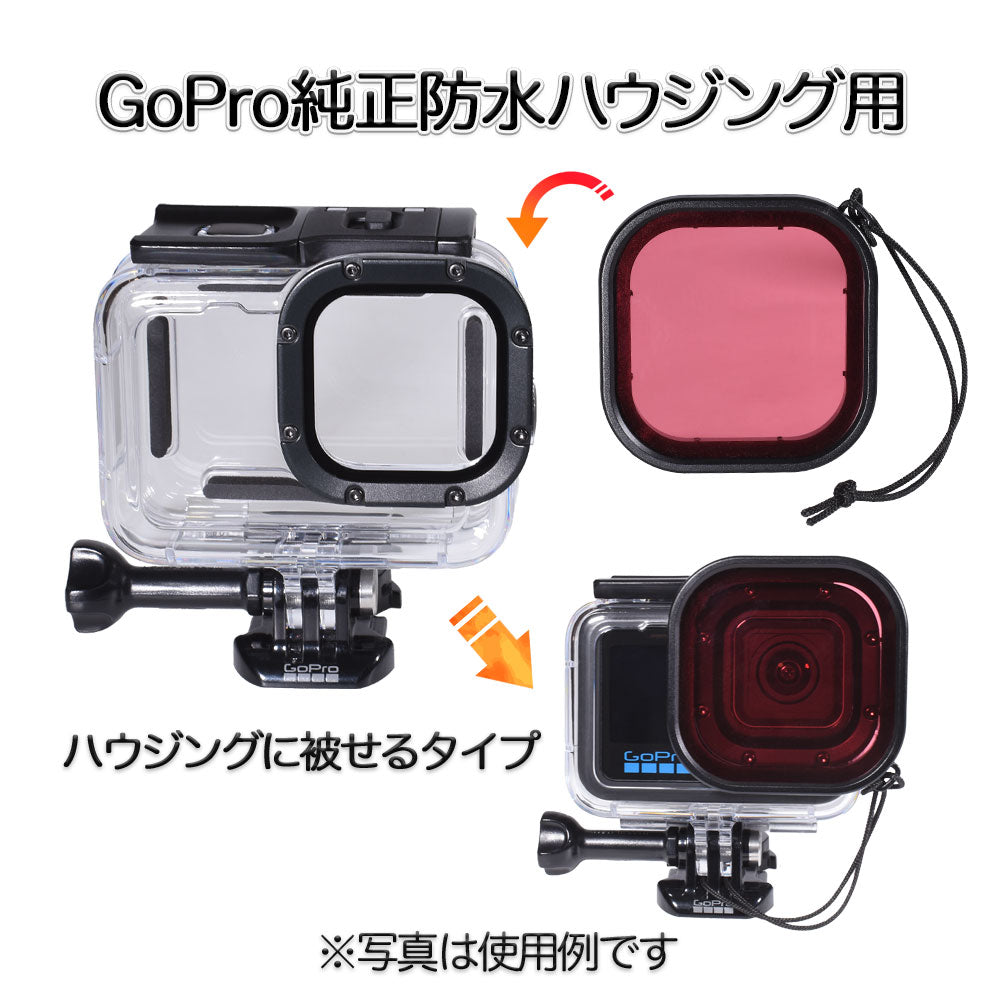 HERO13/12/11/10/9Black 対応 GoPro純正 防水ハウジング用 レンズ