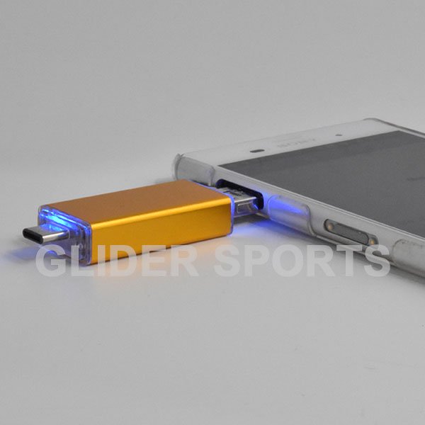 カードリーダー 金 MicroSD/SDカード Type-C&A USB MicroUSB対応 - GLIDER-SPORTS