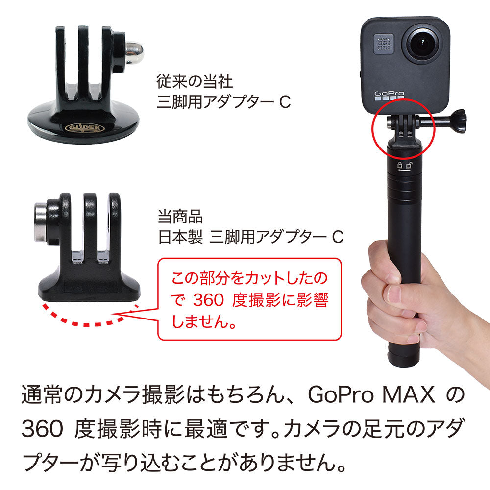 日本製 三脚アダプター＆長ネジセット GLD4805GP56J