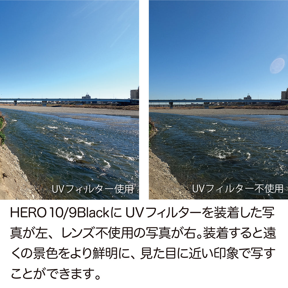 HERO11/10/9Black用 UVフィルターセット - GLIDER-SPORTS